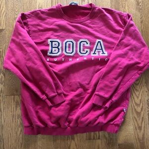 Vintage Red Boca Crewneck